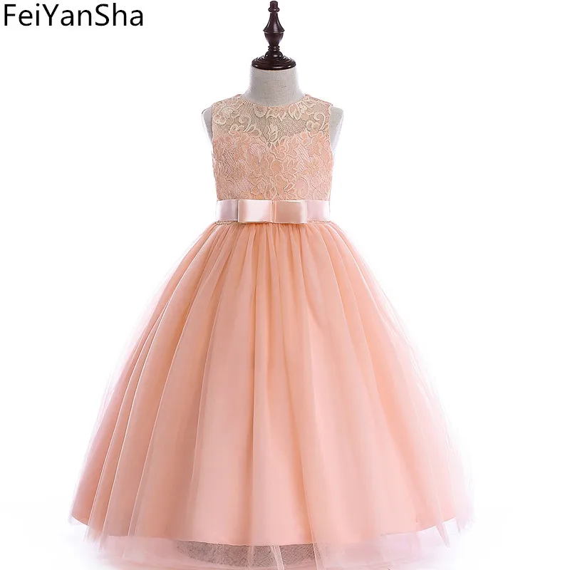 

FeiYanSha Summer Dress for Children Flower Girls Dress Party Wedding Dress Elegent Princess Vestidos