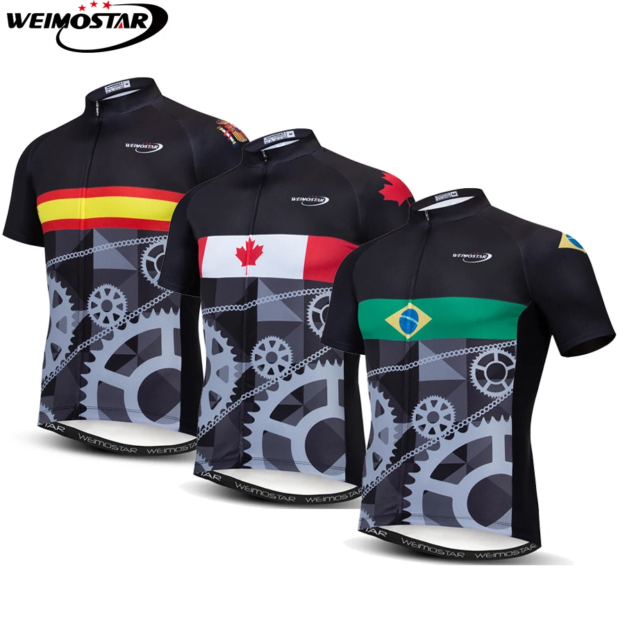 

2019 Mens Cycling Jersey Tops Brazil Germany UK Summer Short Sleeve Bicycle Clothing MTB Bike Maillot Ciclismo Hombre Motocross