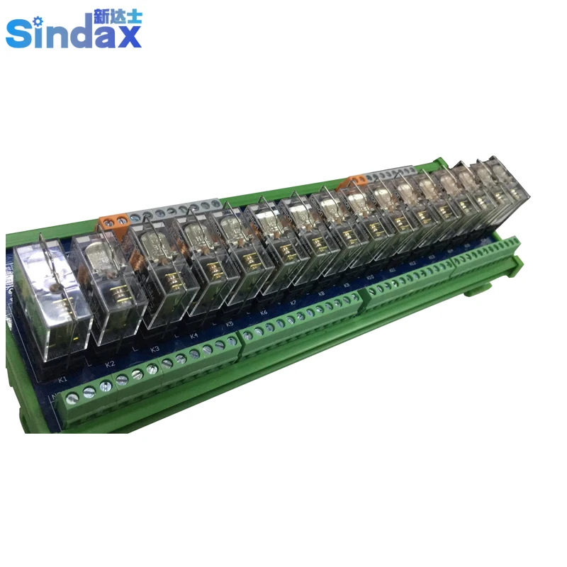 Sindax DC 24V 16 Channel PLC Relay Amplifier Output PCB Circuit Board