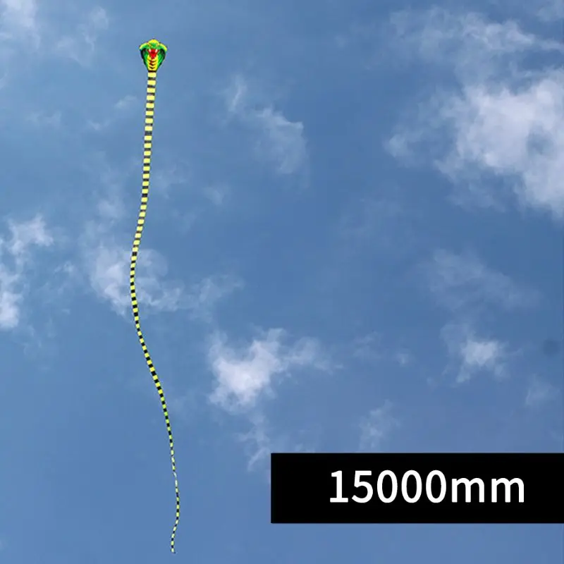 8 м/26,25 фута 15 м/49,21 фута Мультяшные змеиные змеи Mamba FRP Rod Летающий спортивный пляжный кайтсерф детский подарок семейный Спорт на открытом воздухе
