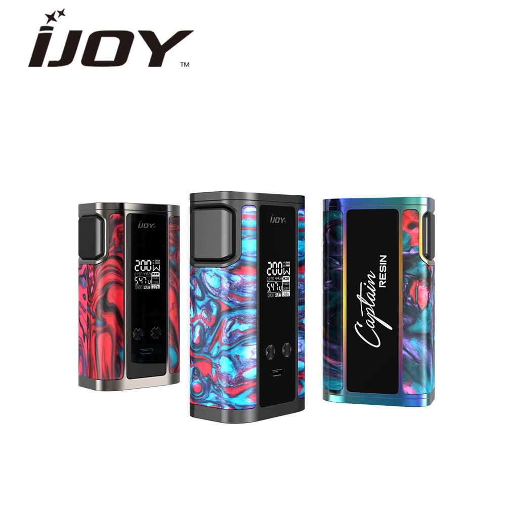 

Newest!!! Original IJOY Captain Resin 200W TC MOD 2A Quick Charge 200W Max Output Ecig Vape Mod VS Drag 2 /Shogun Univ/ Captain