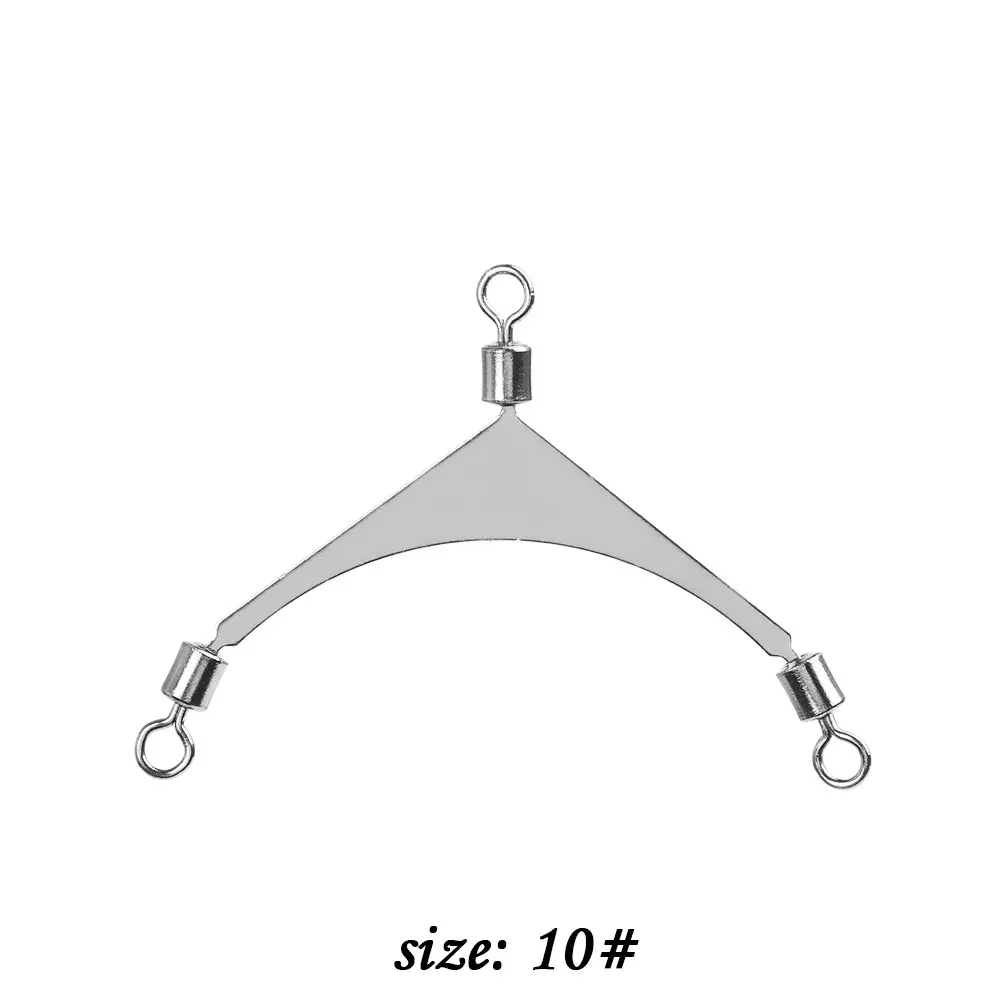 10 шт. рыболовная джиг головка Вертлюги Rolling Pole поворотный 3 Way Американский разъем снасти из нержавеющей стали рыболовные снасти