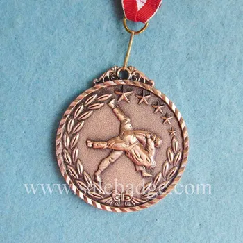 

Custom Sports Medal Antique Bronze Award Wrestling Medals Competition