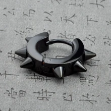 Stenya 1 пара/лот серьги моды Стиль s Rock вечерние ювелирные изделия панк готический Стиль мужские Нержавеющая сталь конусный обруч Спайк