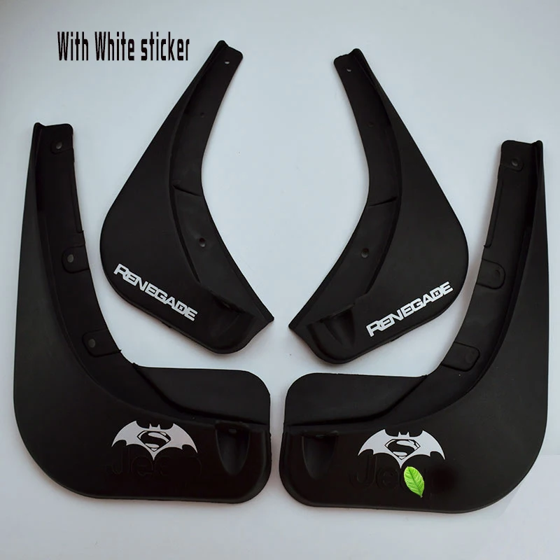 Car Styling Accessories Front & Rear Mudguards Mudflaps Mud Flap Splash Guard Fender for Jeep Renegade Car Styling Accessories Front & Rear Mudguards Mudflaps Mud Flap Splash Guard Fender for Jeep Renegade