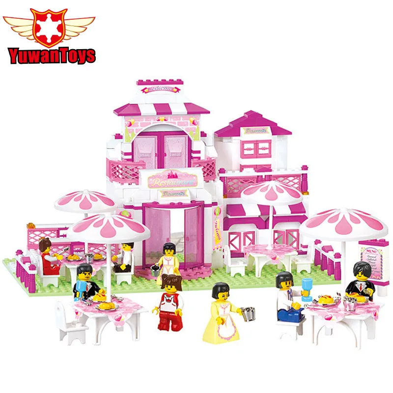 

Sluban M38-B0150 Blocks Romantic Restaurant Building Blocks Sets 306pcs Educational DIY Toys For Children Kids Girls Playing Toy