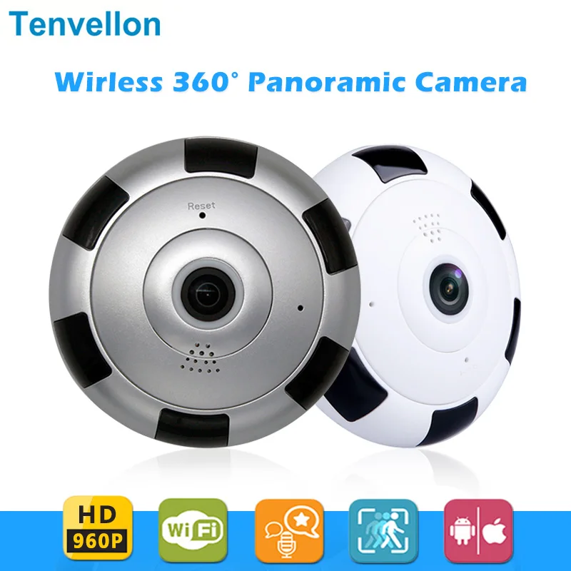 

V380 Home Security Camera 360 Degree Panoramic Fisheye Lens WiFi IP Camera CCTV Video Surveillance Camera 960PH Panoramic