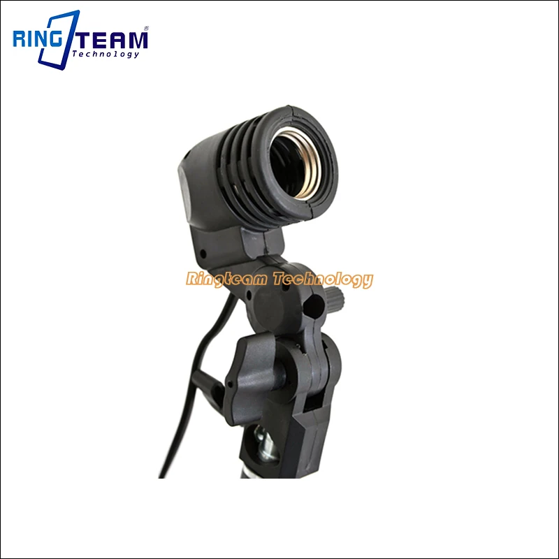 Wholesale 5Pcs/Lot Single Head Photo Slave Flash Swivel Adapter E27 Socket Bulb Holder Lamp Base Umbrella Bracket | Электроника