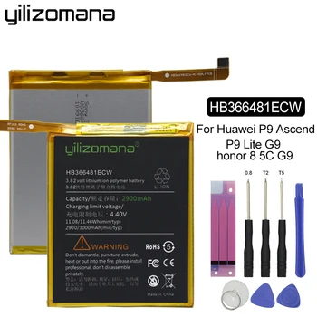 

YILIZOMANA Phone Battery HB366481ECW for Huawei honor 8 9i 9 lite 5C 7C 7S 7A 8 8E V9 Play Ascend P9 P10 G9 Lite Nova Lite 3E