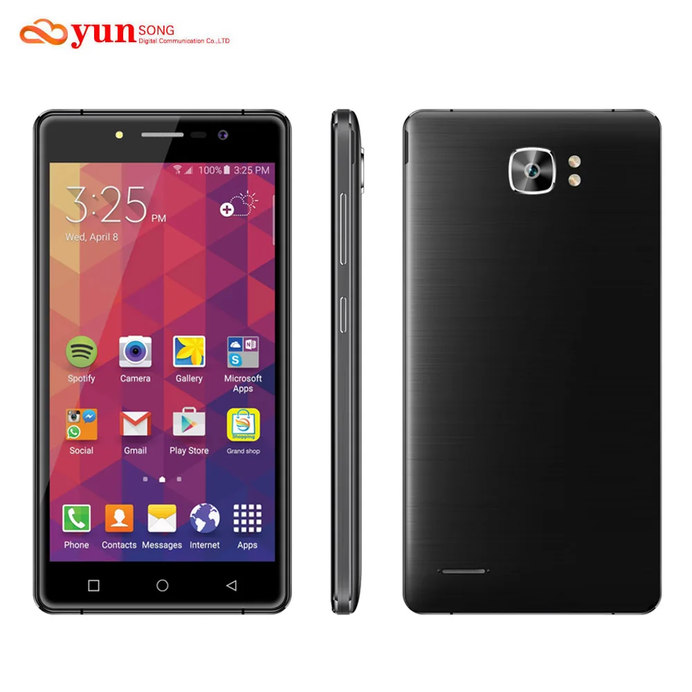 2017 Оригинал YUNSONG YS16 Мобильный Телефон 8.0MP камера 5.0 дюймов MTK6580A Quad Core Dual Sim GSM/WCDMA 3 Г