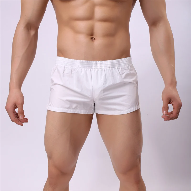 sexy guy underwear Men Lounge Shorts cotton Underwear Underpant Home Pants Breathe Casual Pants Sleep Cozy Sexy Summer beach Boxer man size M-L-XXL most comfortable mens underwear Boxers