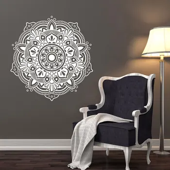 

Mandala Wall Decals, Bedroom Decals, Yoga Studio Wall Decor, Mandala Wall Art, Bohemian Decor for Bedroom, Mehndi Sticker MT11