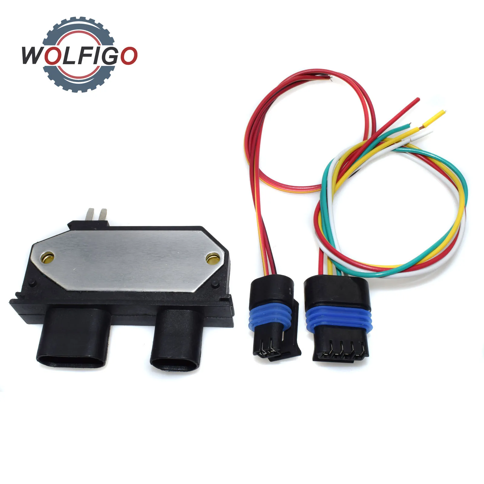 

WOLFIGO Ignition Control Module With Pigtail Connectors for Chevrolet GMC Isuzu 10496541 10482827 DR140 19179578 LX340 CBE28