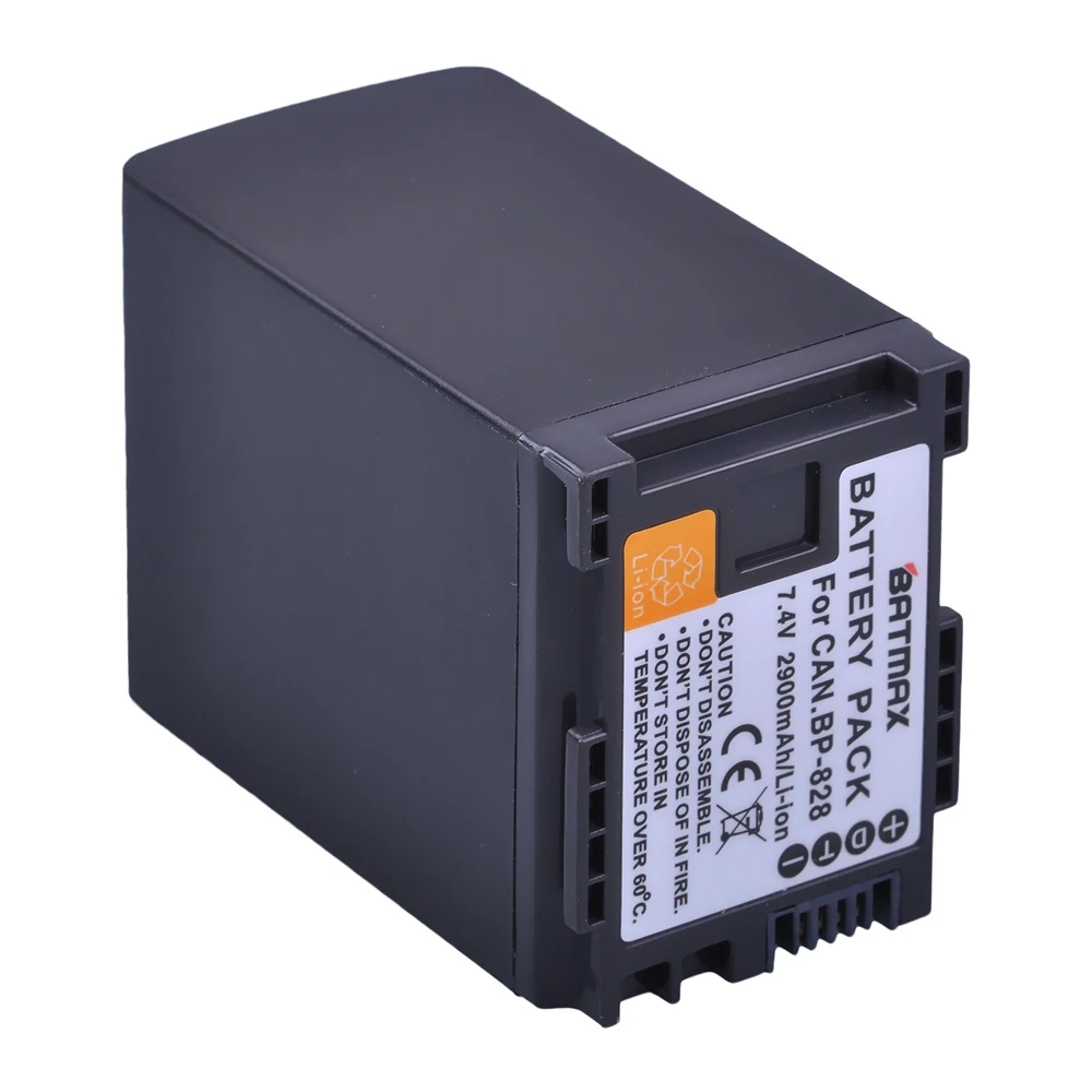 Baterias para Canon 820 828 Vixia Bp-820 Gx10 Xf400 Xf405 Hfg20 Hfg30 Hfg40 Hfm41 Hfm400 Hfs21 Hfs30 1 Pcs 2900 Mah bp - Image 2
