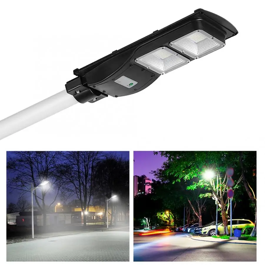 

60W LED Solar Powered Street Light Outdoor Waterproof Light Induction Radar Sensor Street Light