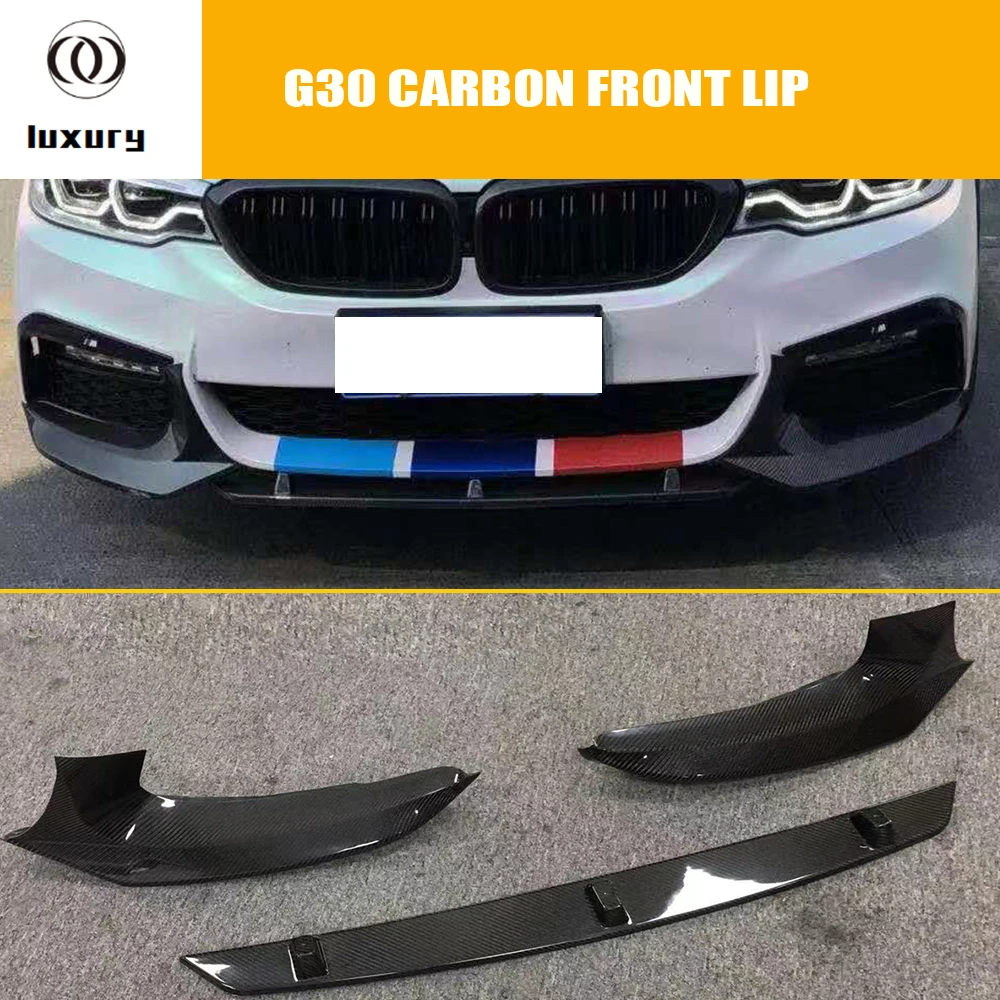 

Carbon Fiber Front Bumper Lip with Side Splitter Apron for BMW G30 G31 520 530 540 550 with M Package 2017-2020