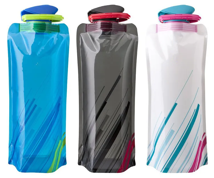 10pcs Environmental Foldable Water Bottle Portable Kettle