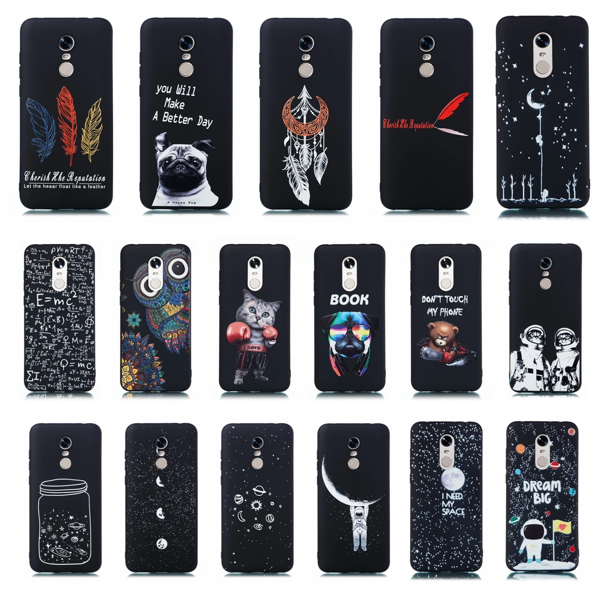 Luxury Case For Xiaomi Mi Redmi 5 Plus Soft TPU Silicone Cover 5Plus 5P Back Phone Shells Bumper Redmi5 Cases |