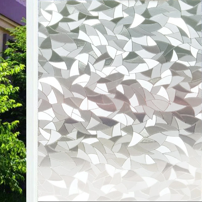 

Funlife Privacy Window Film, Static Cling Frosted Vinyl Window Sticker Suitable for The Smooth Glass Surface of Home and Office