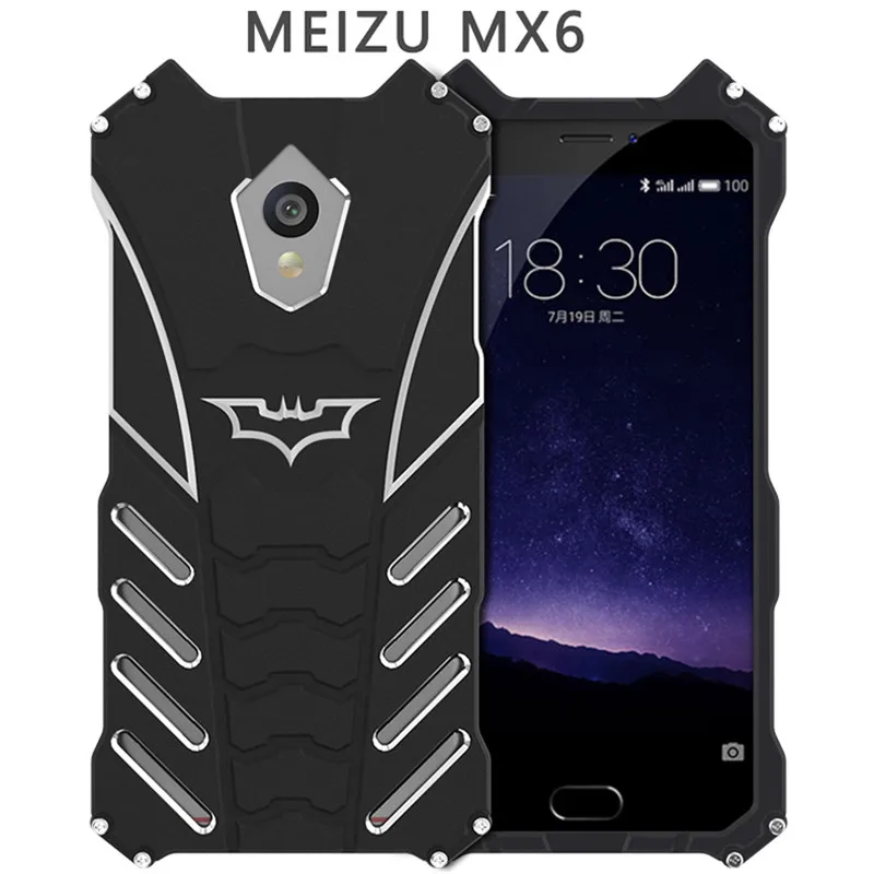 Case For Meizu MX6/Pro6 5.5 inch R-JUST Heavy Dust Metal Armor Bumper for MX 6 pro Anodized Aviation Aluminum stand | Мобильные