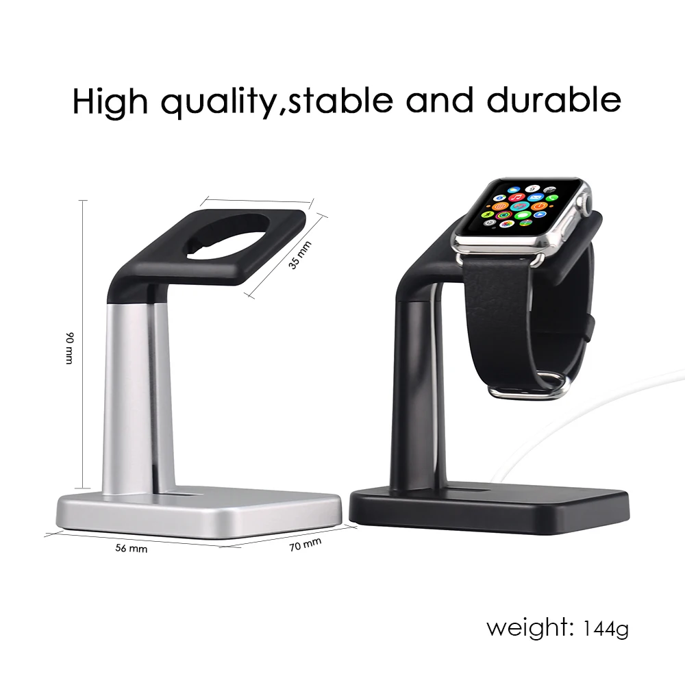  SUNDATOM Charging Dock Stand For Apple Watch Series 2 3 4 Stand Holder Aluminum Desk Holder for iWa