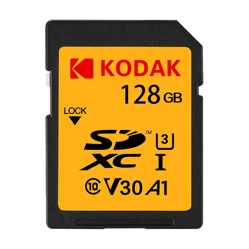 Sd-карта Kodak, 16 ГБ, 32 ГБ, 64 ГБ, 128 ГБ, флеш-карта памяти U1 U3, класс 10, высокоскоростная sd карта Tarjeta для цифровой зеркальной камеры - Емкость: 128GB U3