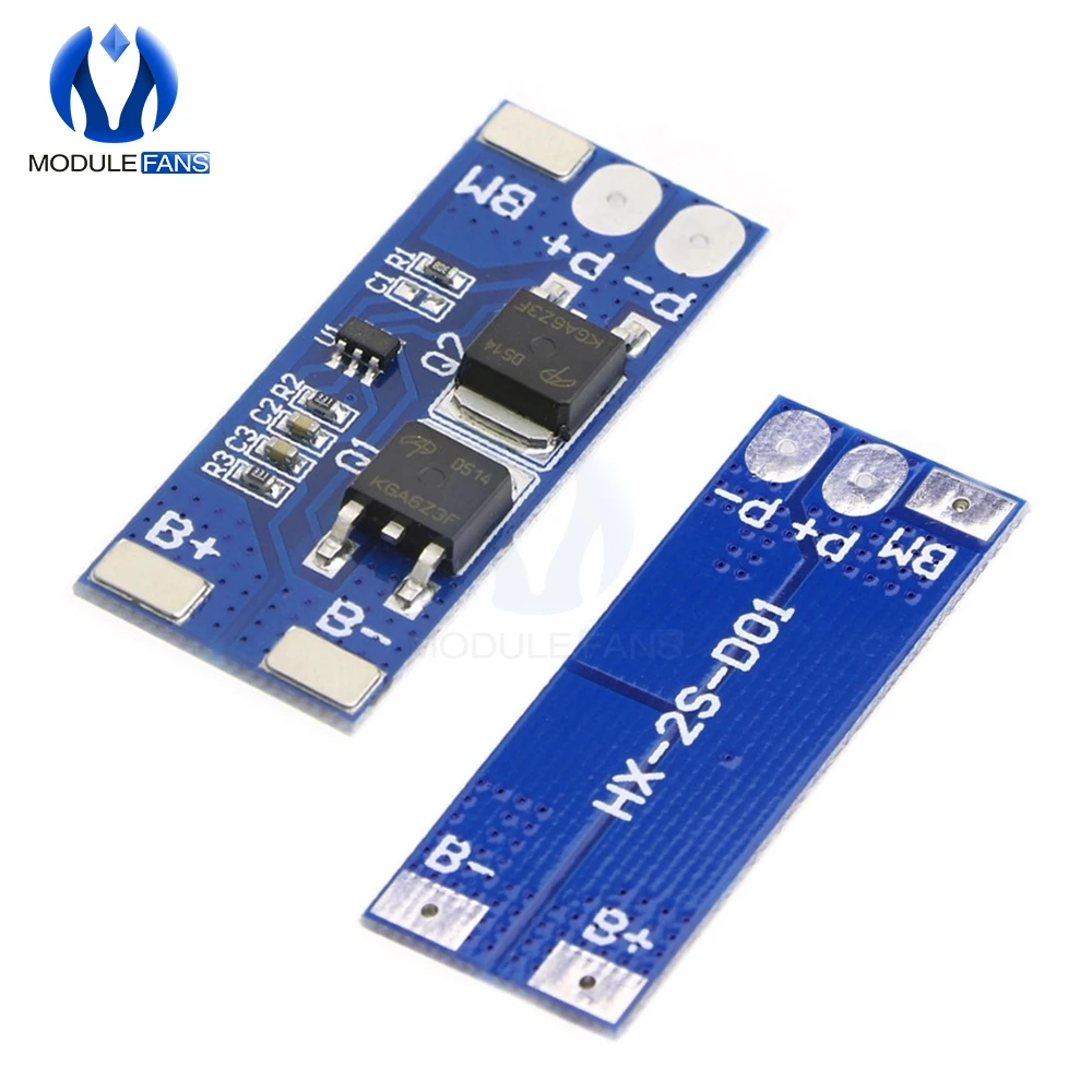 

2S 8A Li-ion 7.4v 8.4V 18650 BMS PCM 15A Peak Current Battery Protection Board bms Pcm For Li-ion Lipo battery Cell Pack