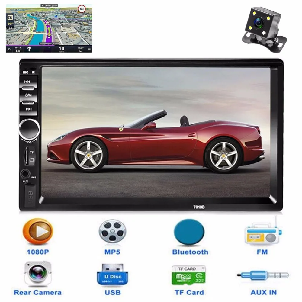 New 2 Din font b Car b font Central Multimedia Player GPS Navigator font b Car