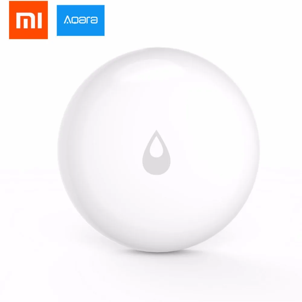 Comprar 2019 más nuevo Xiaomi Mijia Aqara Sensor de inmersión en agua de inundación Detector de fugas de agua para el hogar de alarma remota Sensor de remojo de seguridad