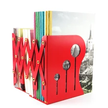 Офисные школьные гостиничные металлические Масштабируемые книжные концы канцелярский держатель настольный журнальный стеллаж для документов полка-синий черный красный