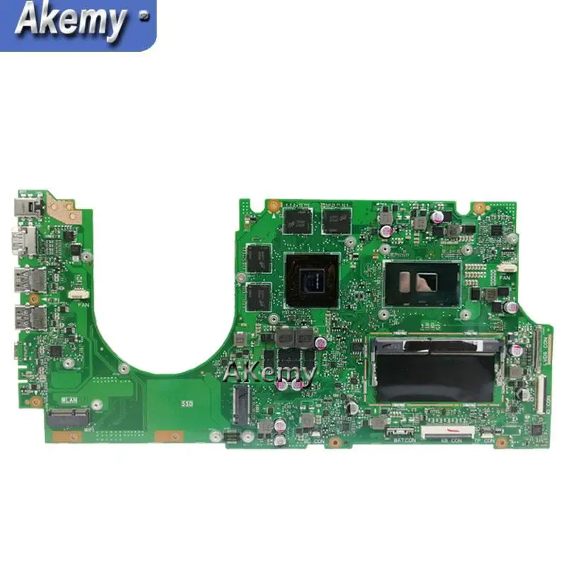 AKemy UX510UX материнской I7-7500U GTX950M для ASUS UX510UXK UX510UWK Материнская плата ноутбука UX510UX плата UX510UX материнская плата