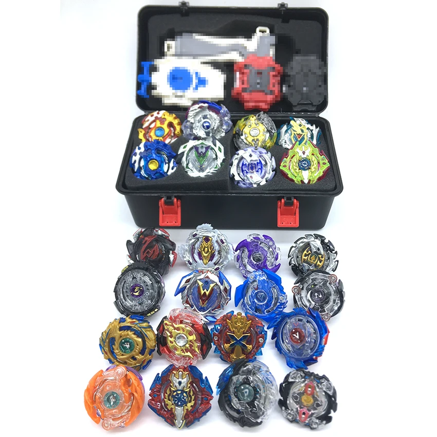 

8pcs Beyblades Metal Fusion Beyblades Set Storage Box Top Beyblade burst bey blade 4 Launcher Beyblade Toys For Children Boy