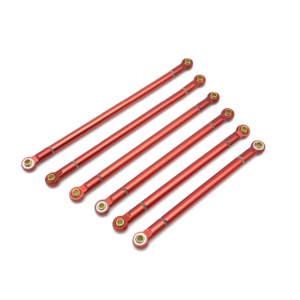 Goedkoop 1 stks Upgrade Onderdelen 90mm 130mm Red Metal Link Staaf voor 1 10 RC Crawler Axiale SCX10 D90