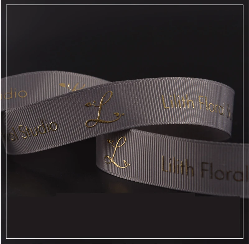 

Free design customize 3D Printed hot stamping logo Grosgrain ribbons landyards for wedding decoration,gifts boxes ,packaging