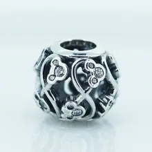 DIY бусины для изготовления ювелирных изделий из стерлингового серебра-Ювелирные изделия Бесконечность Подвески Серебро 925 Berloque Perles для женщин