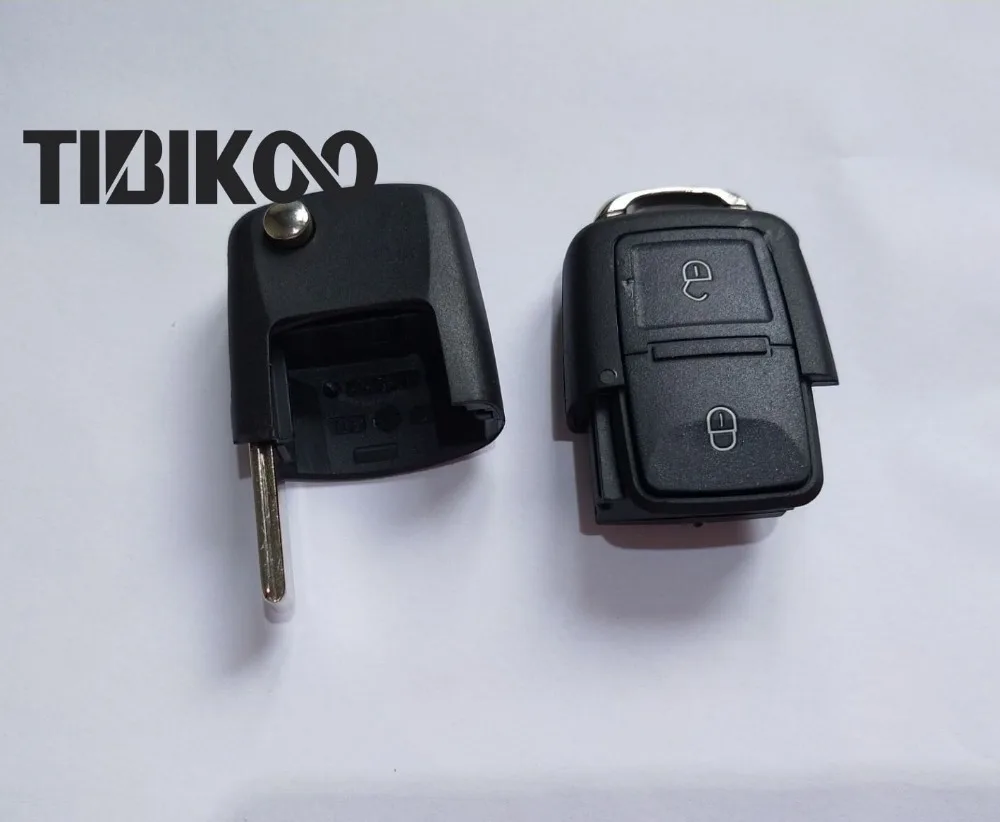 VW 2 Button Flip Remote Key Shell For MK4 Seat Altea Alh (16)-1