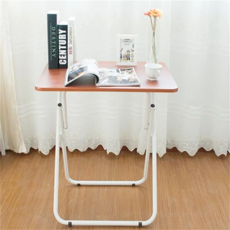 70*50CM Folding Laptop Table Free Installation Notebook Table Portable Mobile Bedside Table Modern Sofa Side Desk