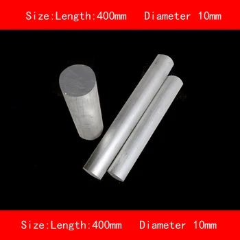 

length 400mm diameter 10mm silver 6061 aluminum rod bar