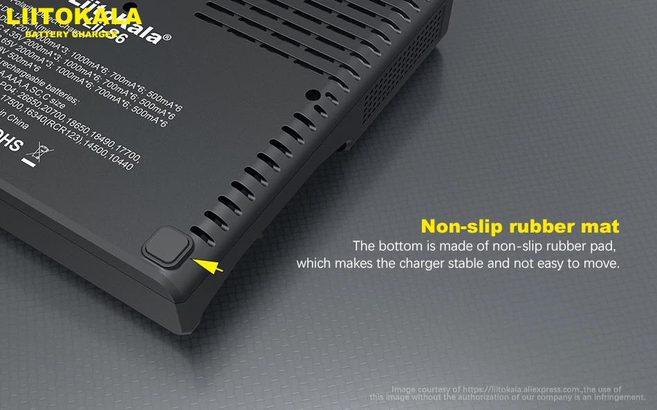 LiitoKala Lii-S6 Battery charger 18650 Charger 6-Slot Auto-Polarity Detect For 18650 26650 21700 32650 AA AAA batteries