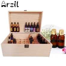 40 Grids Holz Box Ätherisches Öl Flasche Zubehör 15 ml Und 100 ml Lagerung Flasche Gläser Hygiene Aufbewahrungsboxen Bins
