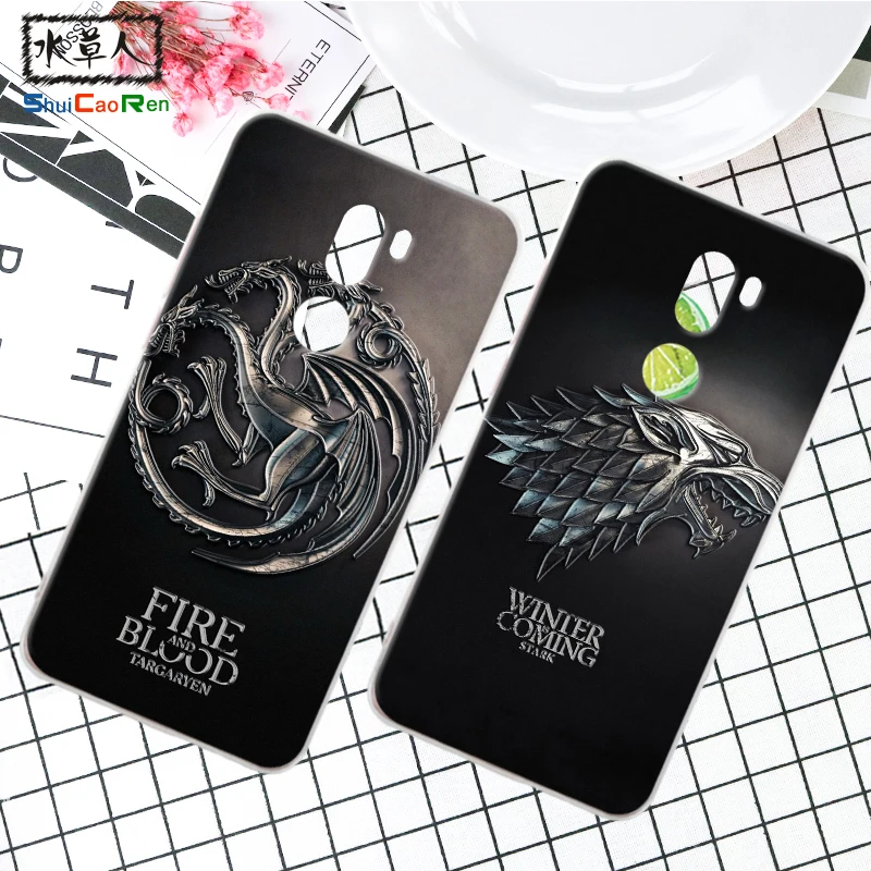 

ShuiCaoRen Silicone Case For Xiaomi Mi 5S plus Retra Game of Thrones Cover Phone Coque Ice and Fire Fundas For Xiaomi Mi5s Plus