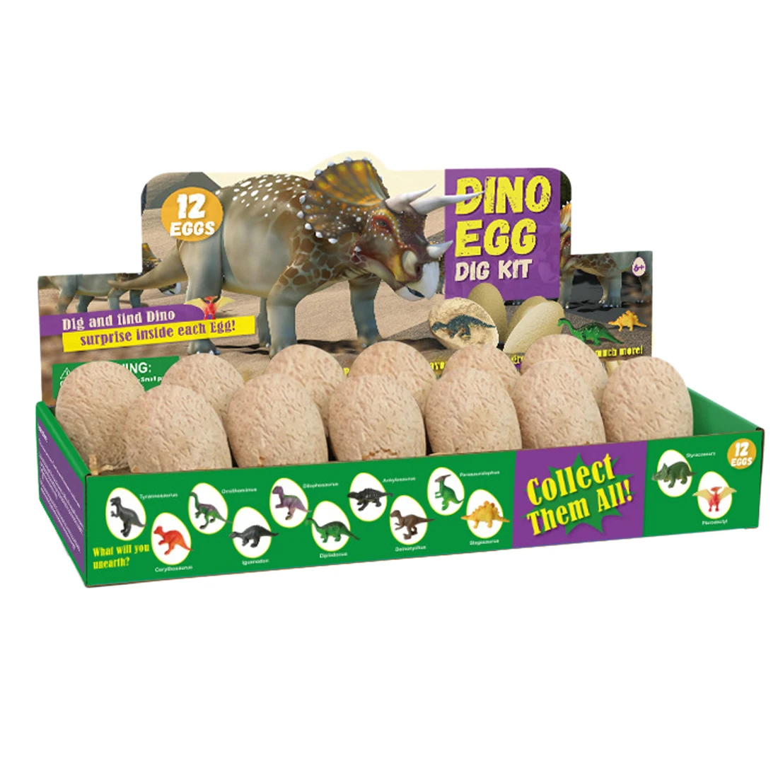 

Surwish Simulation Dinosaur Eggs Excavation Toy Dino Egg Dig Kit Toy For Children Have Fun