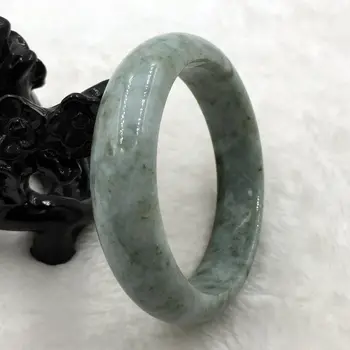 

02079 Certified Grade A Natural Green Jadeite Jade Gems Bracelet Bangle