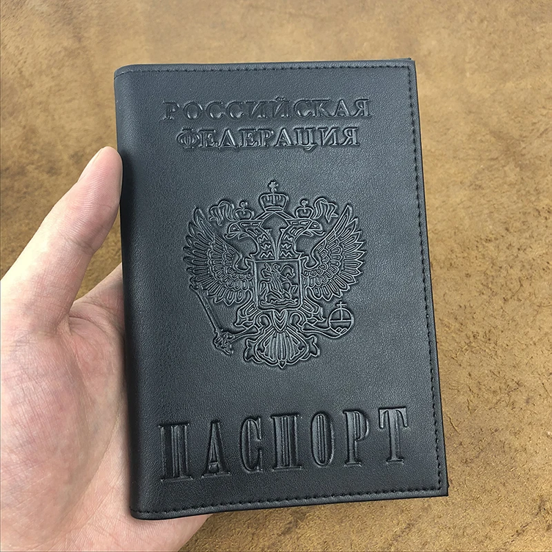Русская американская мужская Обложка для паспорта, универсальная дорожная Обложка для паспорта, чехол для паспорта, Прямая поставка