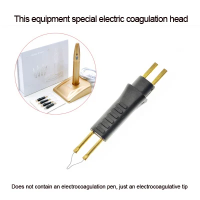Не содержит электрокоагуляционную ручку, просто электрокоагуляционный наконечник, электрическая коагуляция двойного век хирургические инструменты - Цвет: E