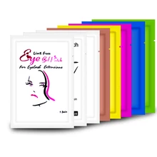 Горячая Распродажа 100 пар бумажные накладки для наращивания ресниц прививочные наклейки для глаз s 11 цветов накладки для ресниц под глазами бумажные накладки для глаз наклейки