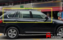 Para BMW X5 E70 2008 2009 2010 2011 2012 2013 Tampa do Peitoril Da Janela Guarnição Guarnições Exterior Inoxidável Accessaories 10 pcs