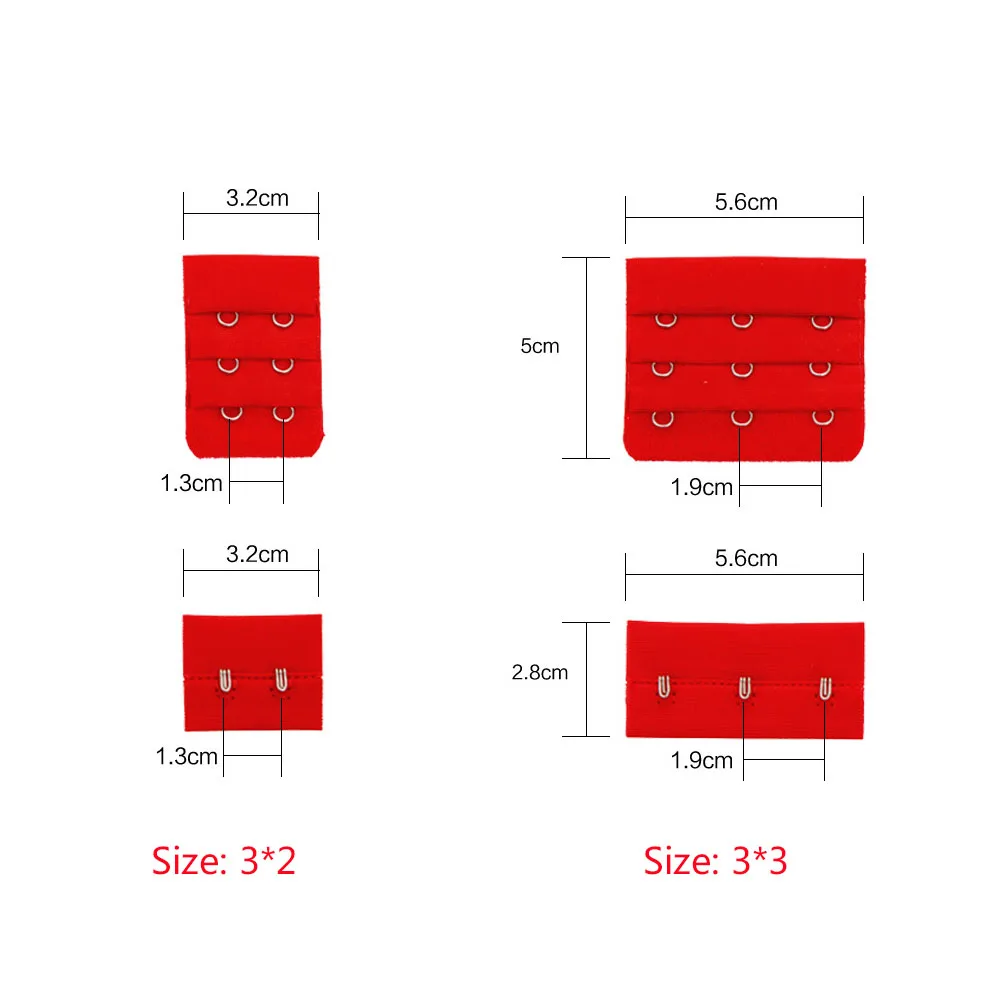 20 компл./лот полиэстер бюстгальтер крючок и глаз лента 3 цвет доступны 3 x 3