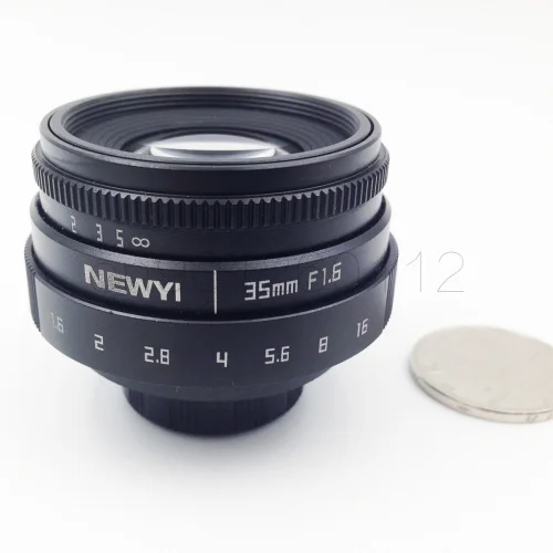 7 в 1 комплект 35 мм f/1,6 CCTV Мини объектив для Nikon1 V1/J1/V2/J2/J3/V3/S1/S2/AW1/JMount камеры и адаптер бленды