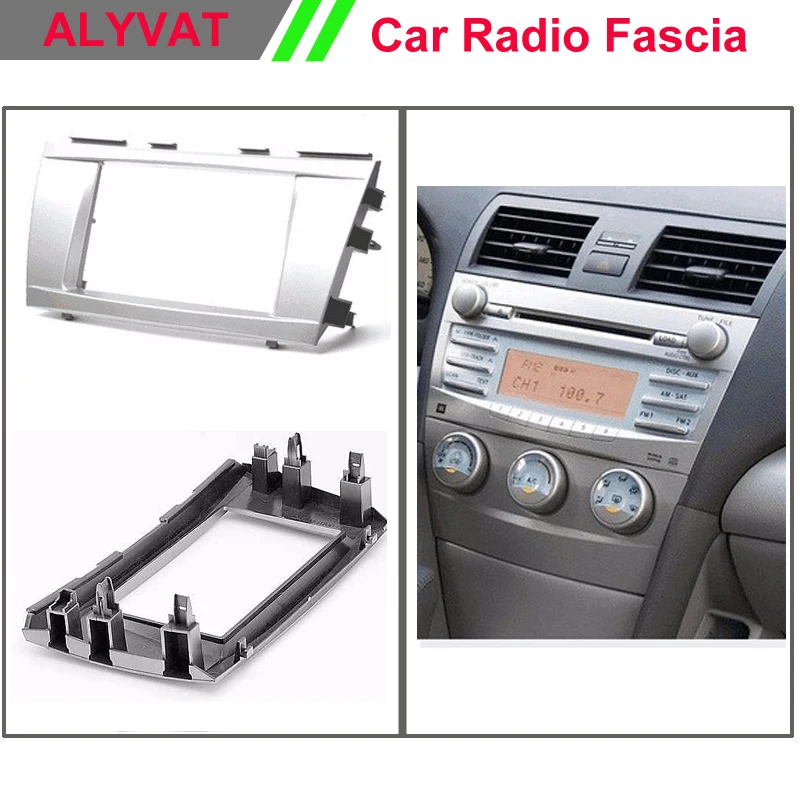 Автомобильное CD-Радио Рамка фасции объемная панель для TOYOTA Camry 2006-2011 стерео Facia